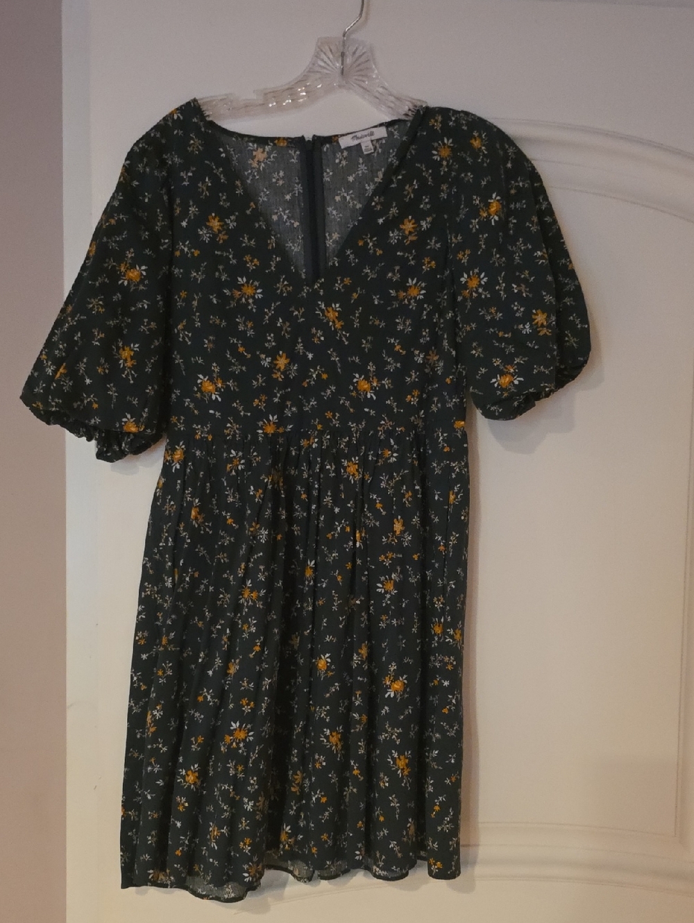 Madewell Puff Sleeve Dress Mini Dress